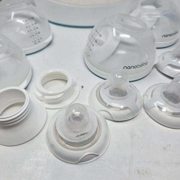 Nanobebe Baby Bottle Starter Set with Warmer & Pacifier Pumping Attachements - Picture 2 of 16